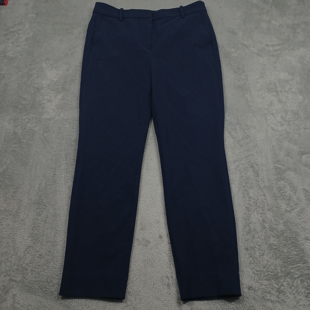 J Crew Pants Womens 8 Blue Ruby Crop Preppy Pockets‎ Casual